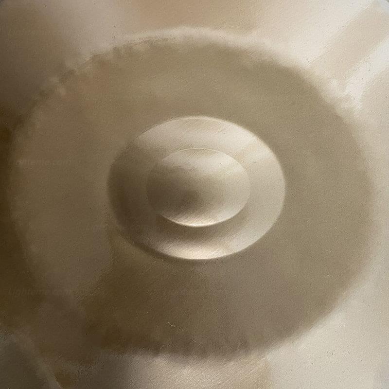 Lighteme Personnalisé Fait main Do Majeur 22 pouces 10 notes en Acier Inoxydable Handpan Drums