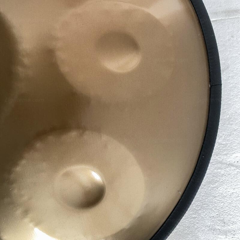 Lighteme Maßgeschneiderte Handpan drums aus Edelstahl, d-Moll Amara 22 Zoll 9 Noten Hang Instrument