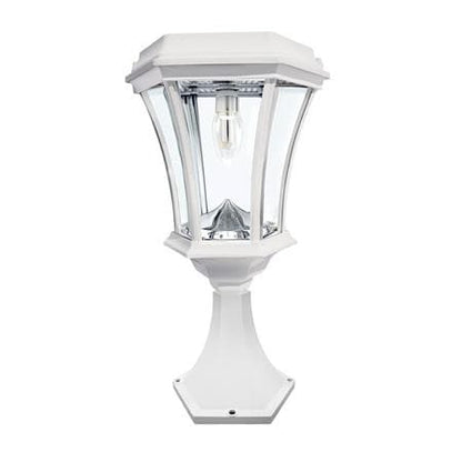 Lampadaire solaire blanc Lighteme - Lampe solaire à ampoule