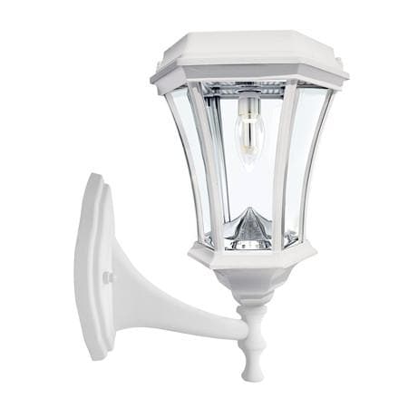 Lampadaire solaire blanc Lighteme - Lampe solaire à ampoule