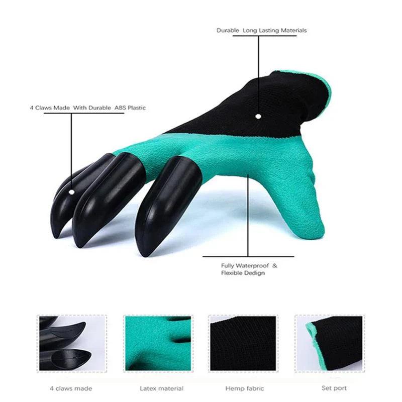 Gants de jardinage Lighteme avec griffes 