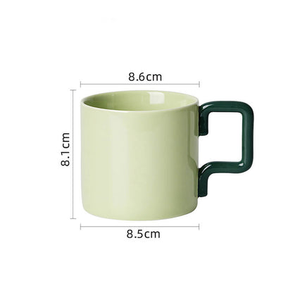 Lighteme Keramiktasse mit geometrischem Griff