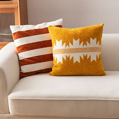 Housse de coussin à motif géométrique Lighteme
