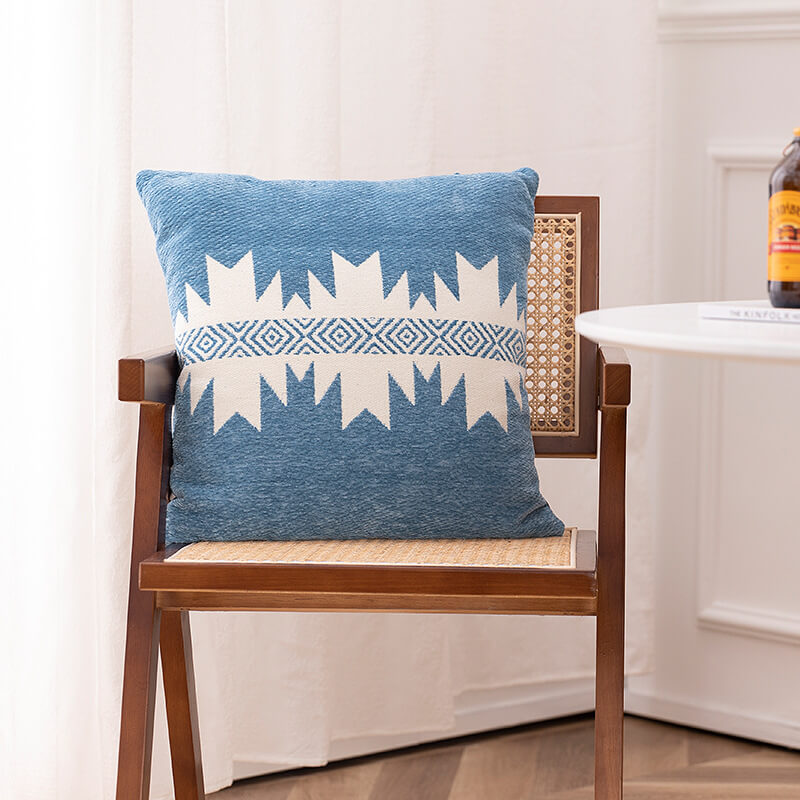 Housse de coussin à motif géométrique Lighteme