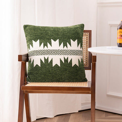 Housse de coussin à motif géométrique Lighteme