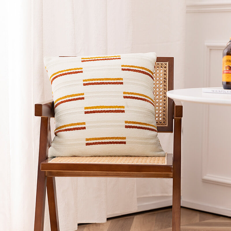Housse de coussin à motif géométrique Lighteme