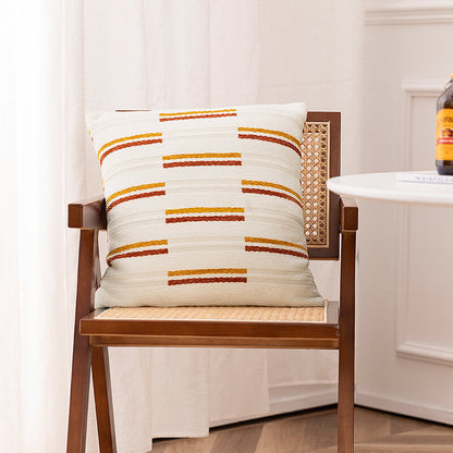 Housse de coussin à motif géométrique Lighteme