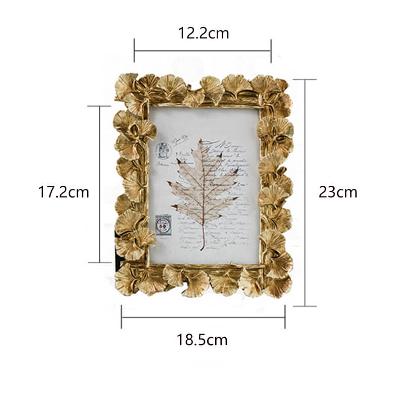 Cadre photo en résine Lighteme en forme de feuille de ginkgo