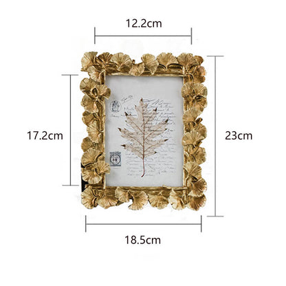 Cadre photo en résine Lighteme en forme de feuille de ginkgo