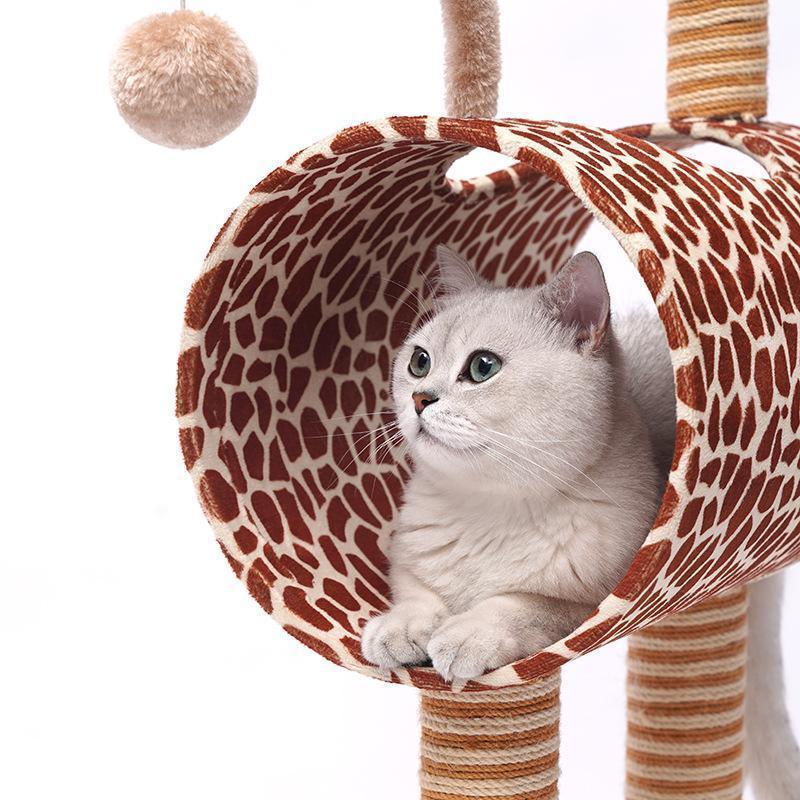 Arbre à chat Lighteme Giraffe Pet Climbing Frame