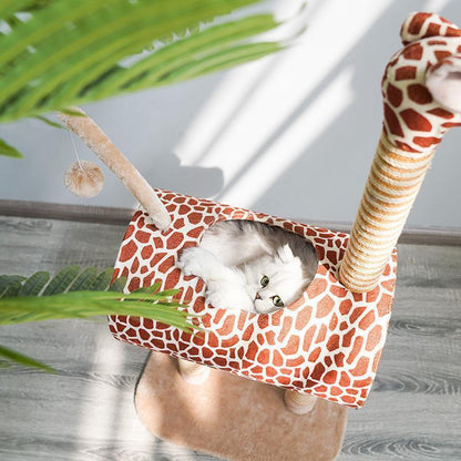 Arbre à chat Lighteme Giraffe Pet Climbing Frame