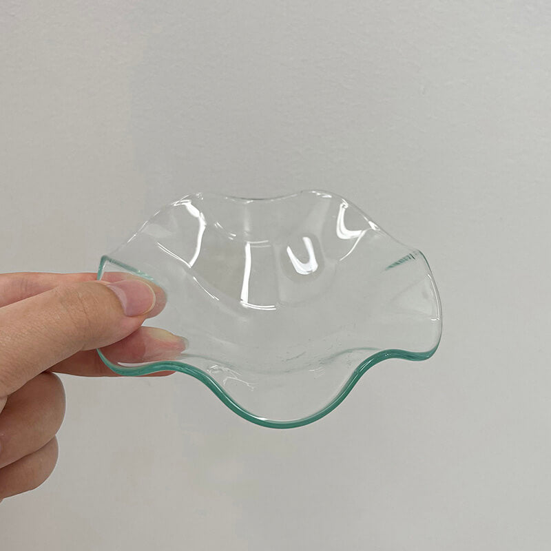 Lighteme Kerzenhalter „Wellen“ aus Glas