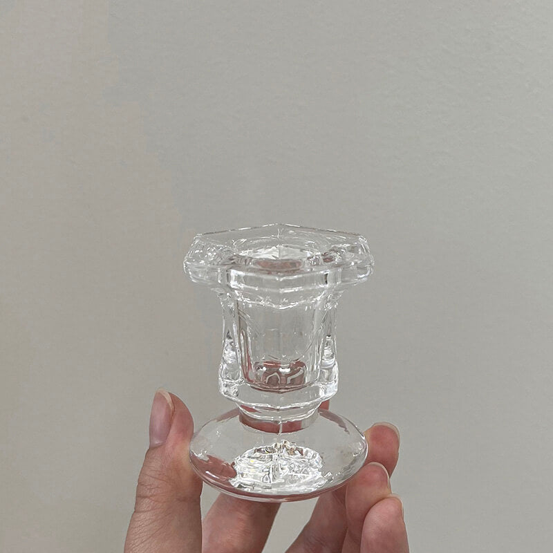 Lighteme Kerzenhalter „Wellen“ aus Glas