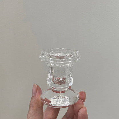 Lighteme Kerzenhalter „Wellen“ aus Glas