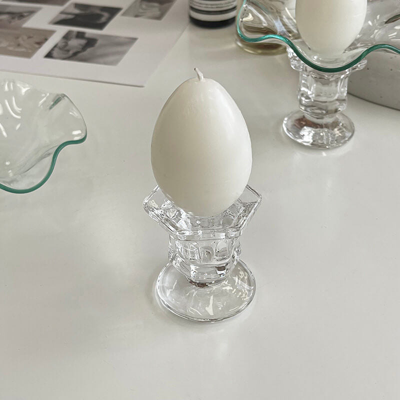 Lighteme Kerzenhalter „Wellen“ aus Glas