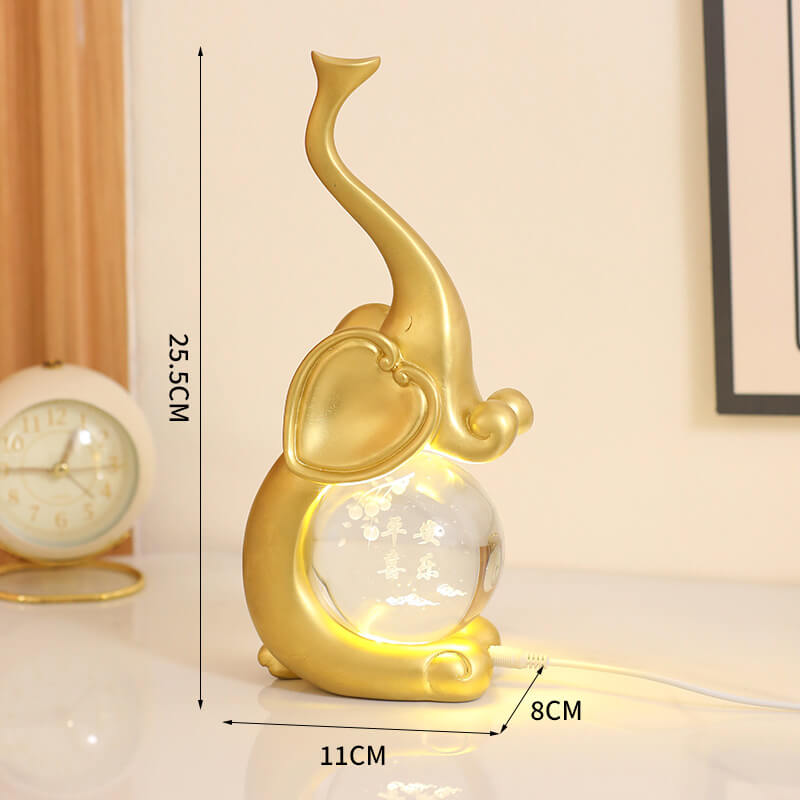 Lighteme Luminous Crystal Elephant Lamp
