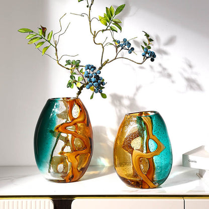 Lighteme Golden Orange Water Amber Vase