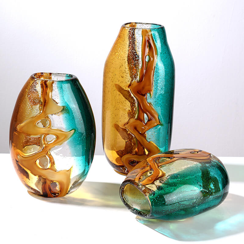 Lighteme Golden Orange Water Amber Vase