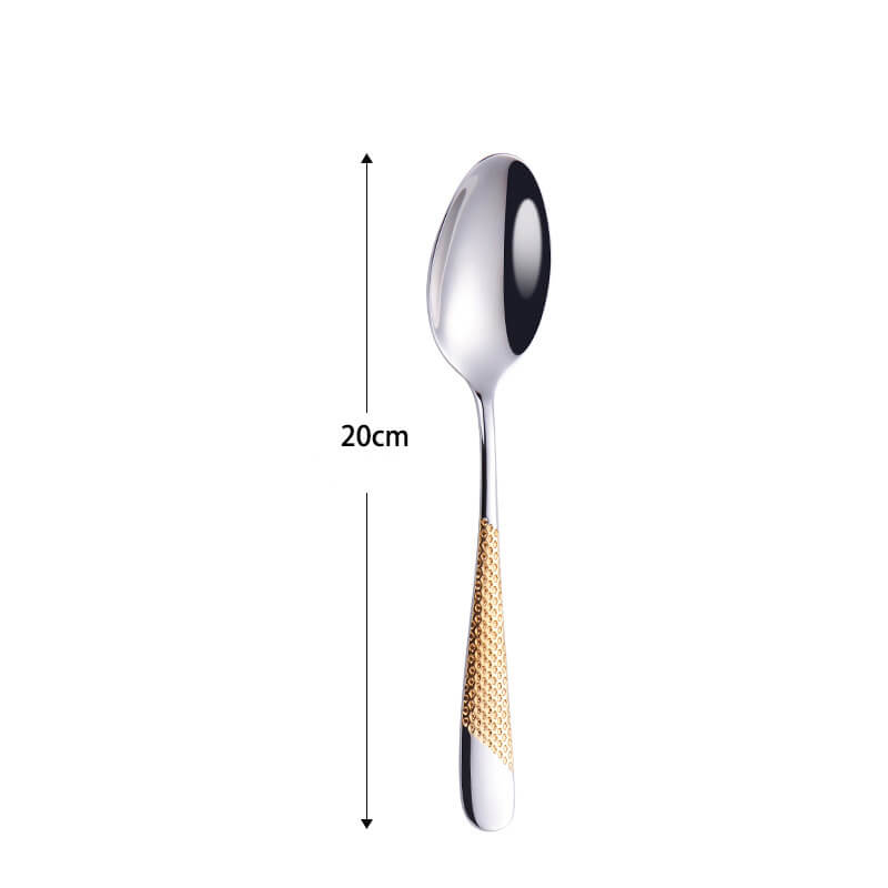 Lighteme Light Luxury Gold Geschirrset, 4-teilig