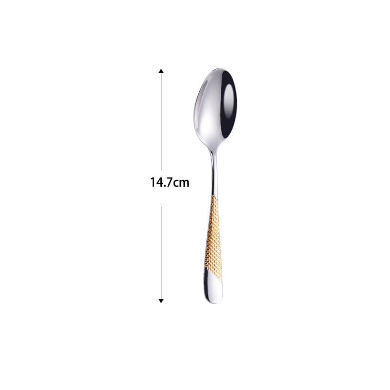 Lighteme Light Luxury Gold Geschirrset, 4-teilig