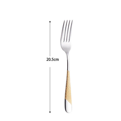 Lighteme Light Luxury Gold Geschirrset, 4-teilig