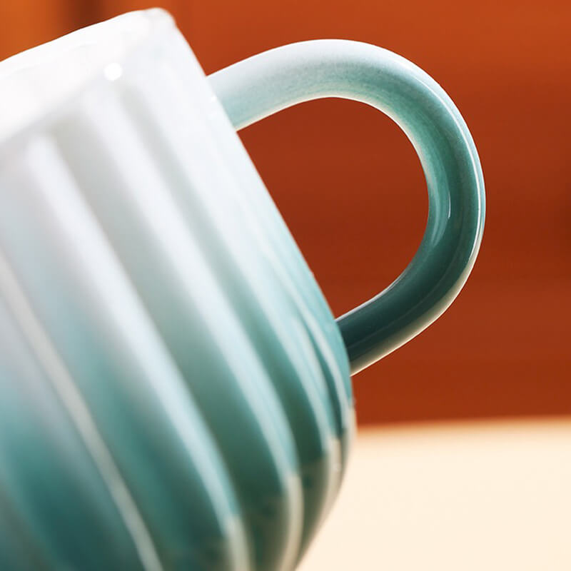 Tasse et soucoupe en verre dégradé Lighteme