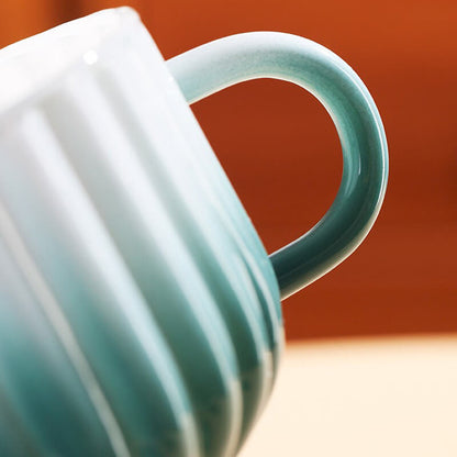 Tasse et soucoupe en verre dégradé Lighteme