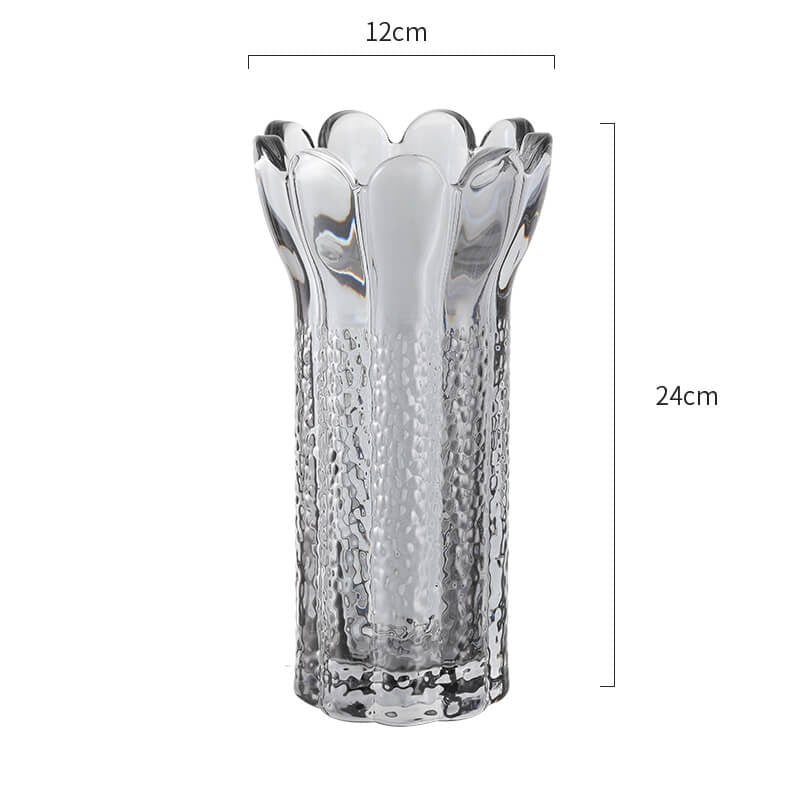Vase en cristal en forme de fleur en relief Lighteme