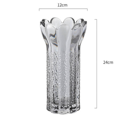 Vase en cristal en forme de fleur en relief Lighteme
