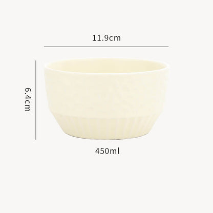 Lighteme Grid Embossed Ceramic Bowl