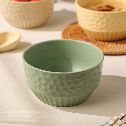 Lighteme Grid Embossed Ceramic Bowl
