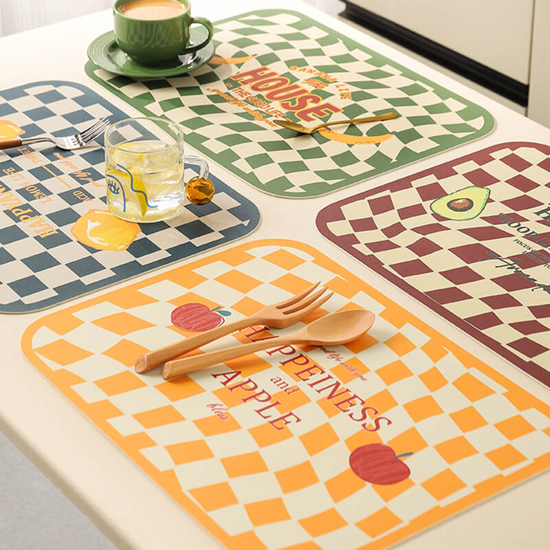 Lighteme Grid Leather Placemat