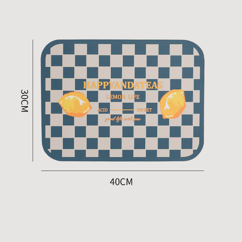 Lighteme Grid Leather Placemat