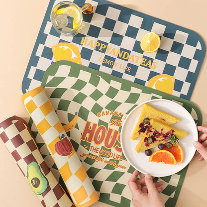 Lighteme Grid Leather Placemat