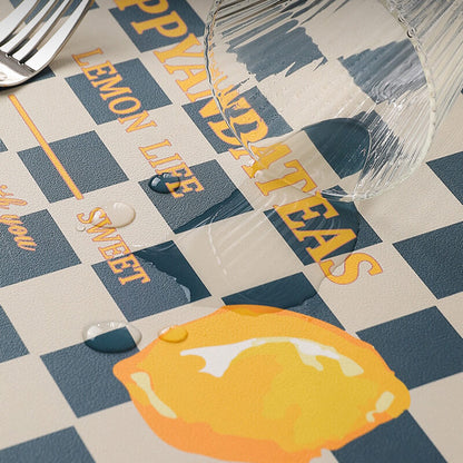 Lighteme Grid Leather Placemat