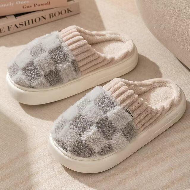 Lighteme Fashion karierte Slipper Flip Flop für Damen und Herren