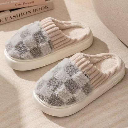 Lighteme Fashion karierte Slipper Flip Flop für Damen und Herren