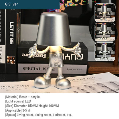 Lighteme Little Golden Man Touch-Lade-Schreibtischlampe