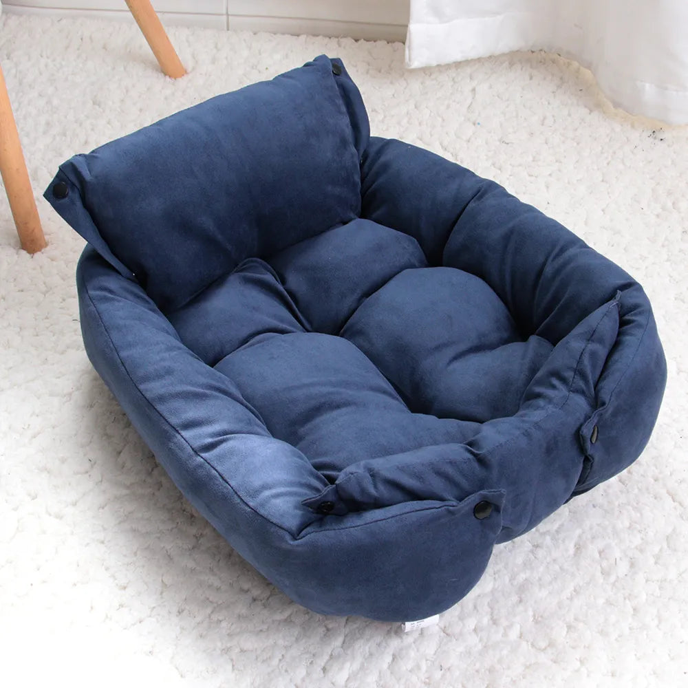 Lighteme Ultimate 3-in-1 Cozy Pet Bed: Bed, Mat, and Sofa