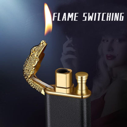 Lighteme Metallfeuerzeug Krokodil