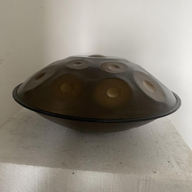 Lighteme Handmade Hammering 22 Inches 12 Notes Nitride Steel Handpan Drum Kurd / Celtic Scale D Minor Handpans For Sale