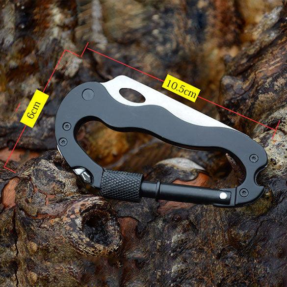 Lighteme Outdoor Multifunktions-5-in-1-Karabinerwerkzeug