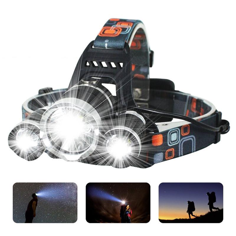 Lighteme Stirnlampe 13000 Lumen LED 4 Modi