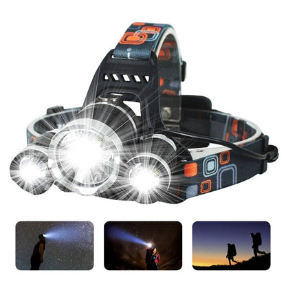 Lighteme Stirnlampe 13000 Lumen LED 4 Modi