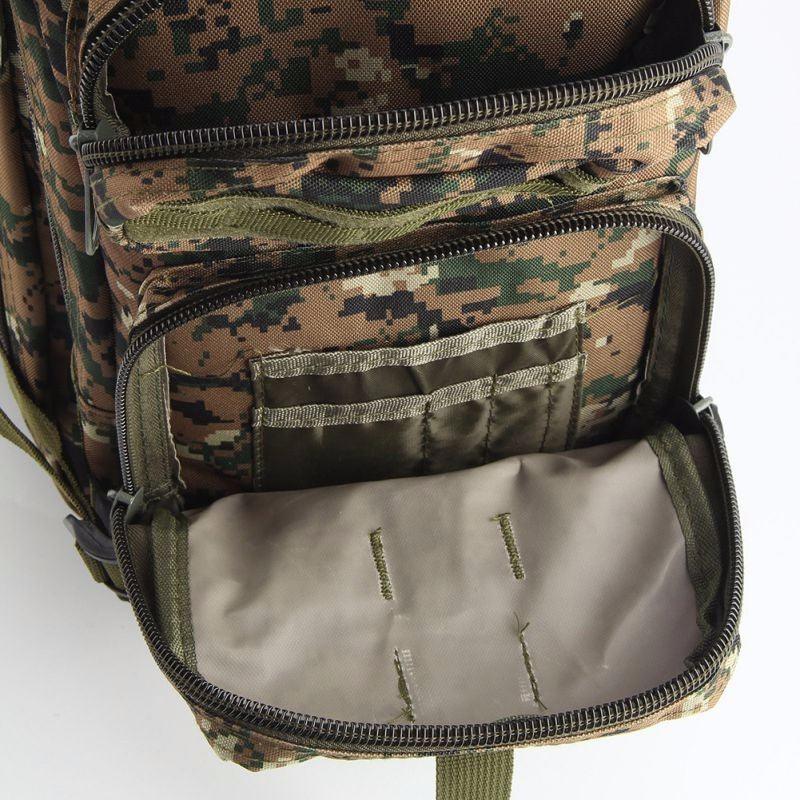 Lighteme Sac à dos tactique militaire unisexe pour extérieur Camping Randonnée Sports