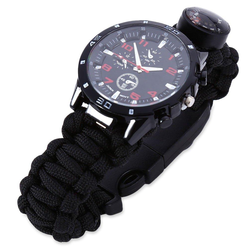 Lighteme Multifunktions-Survival-Paracord-Armbanduhr