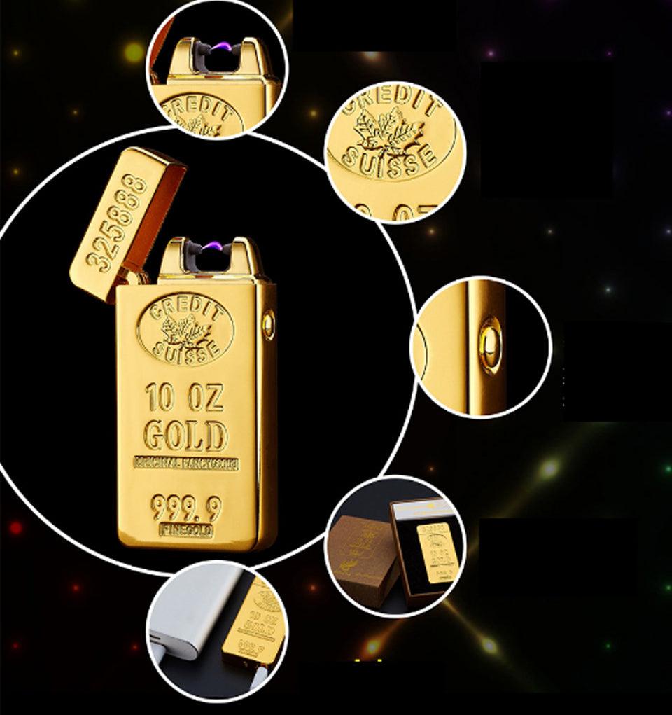 Lighteme GOLD USB DUAL ARC FLAMMENLOSES FEUERZEUG.
