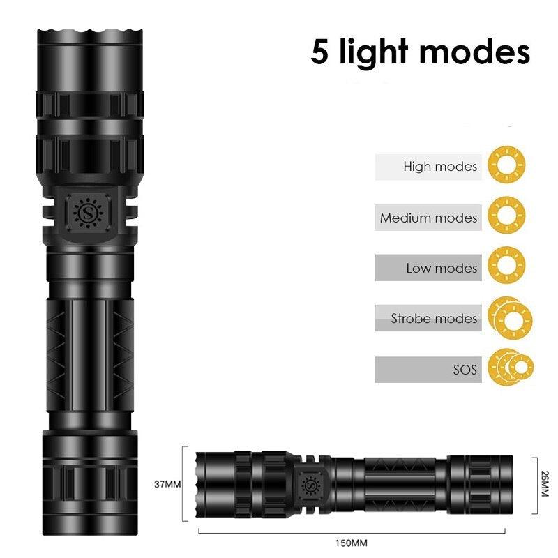 Lighteme XHP100 SUPERHELLE TASCHENLAMPE 
