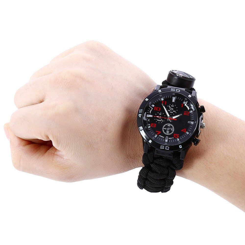 Lighteme Multifunktions-Survival-Paracord-Armbanduhr