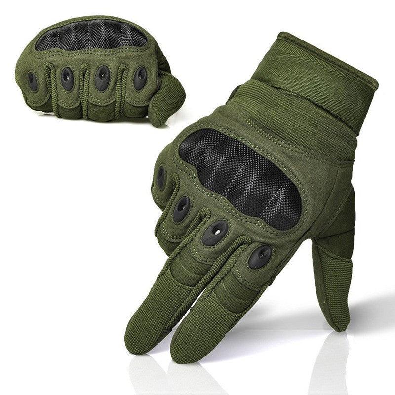 Vollfinger-Handschuhe aus Carbon mit harten Knöcheln.